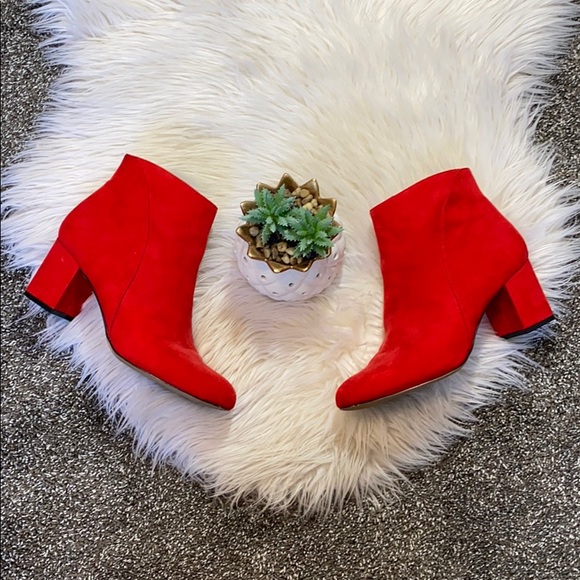 INC red heeled booties